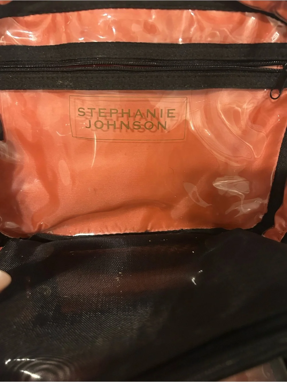 Stephanie Johnson Black and Natural Woven Cosmetic Case
